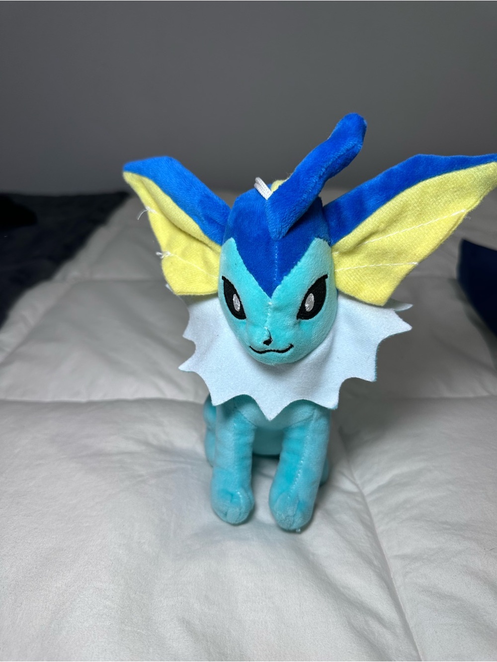 Pokemon Vaporeon Plush Toy Blue Yellow White